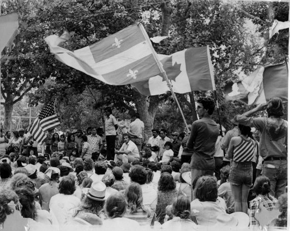 (3245) Rallies, Cesar Chavez, Québec, Canada, 1971. (3245) Rallies, Cesar Chavez, Québec, Canada, 1971.